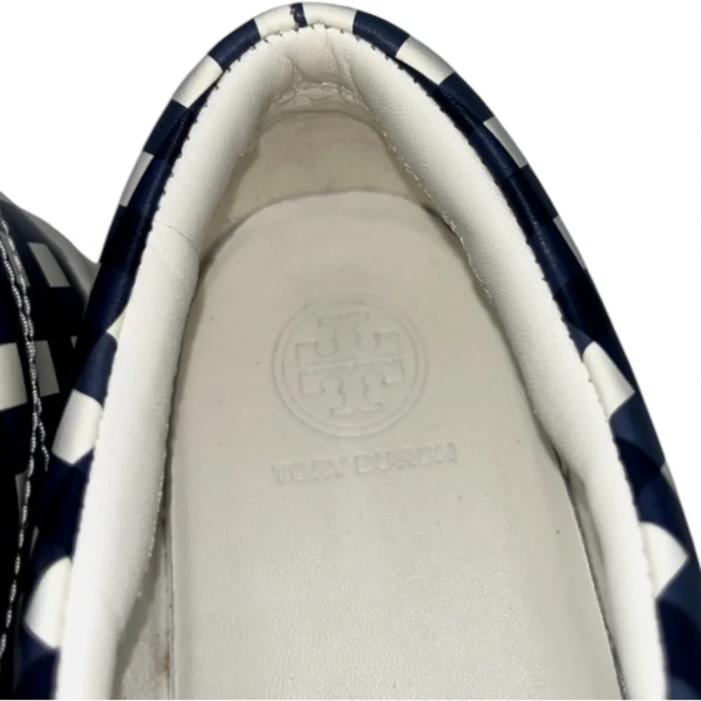 Tory Burch Amalia Sneakers Navy Check 7.5